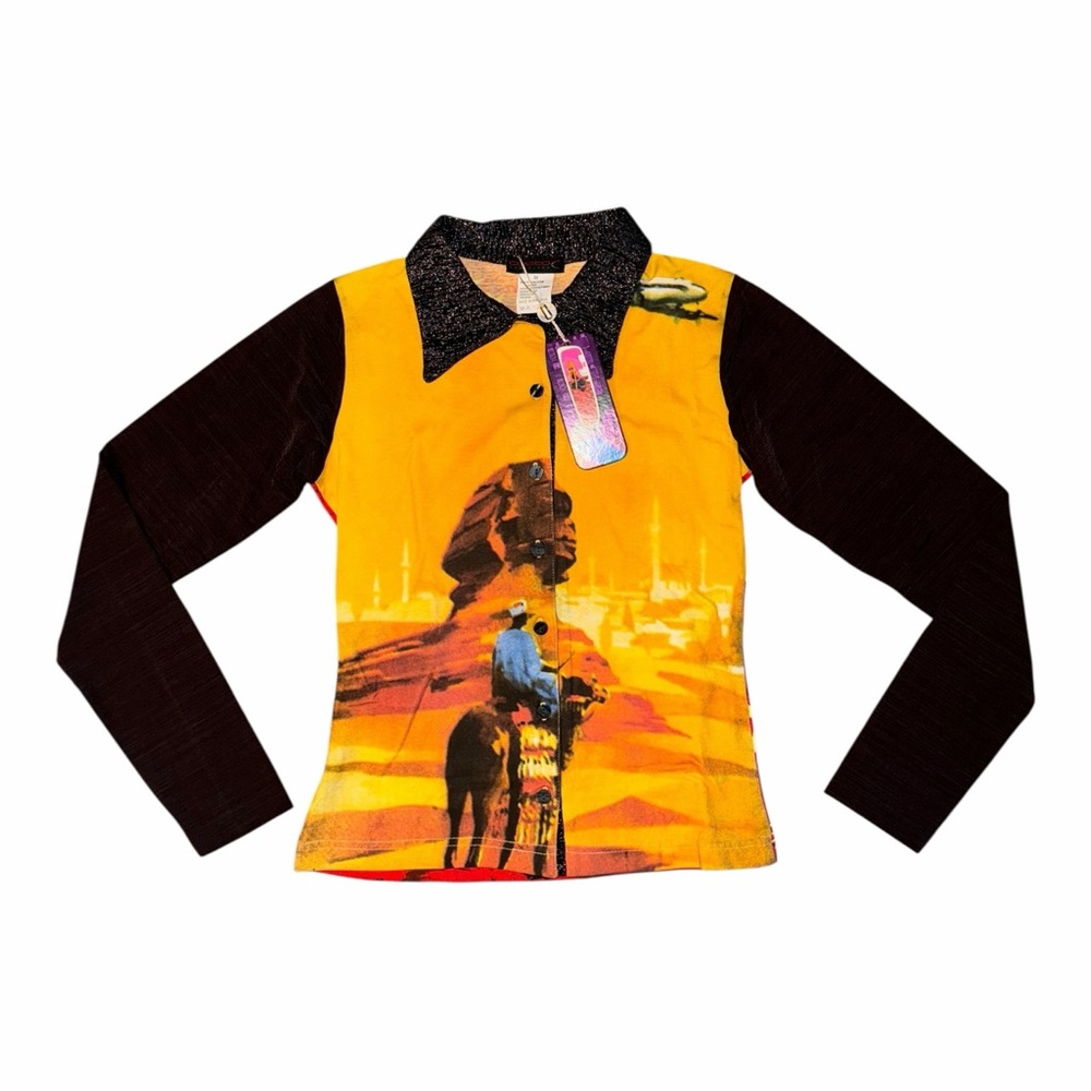 Rare Custo Barcelona NWT Camel Top